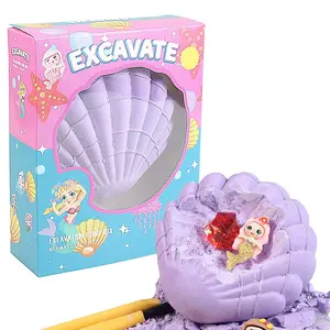2-Pack Ocean Dig Kit – DIY Ocean Creature Dig Kit with Mystery Surprise (Starfish, Mermaid), STEM Activities for Kids, Science Activity, Sensory Play, Learning, Underwater Exploration Theme, Birthday Gift for Boys and Girls