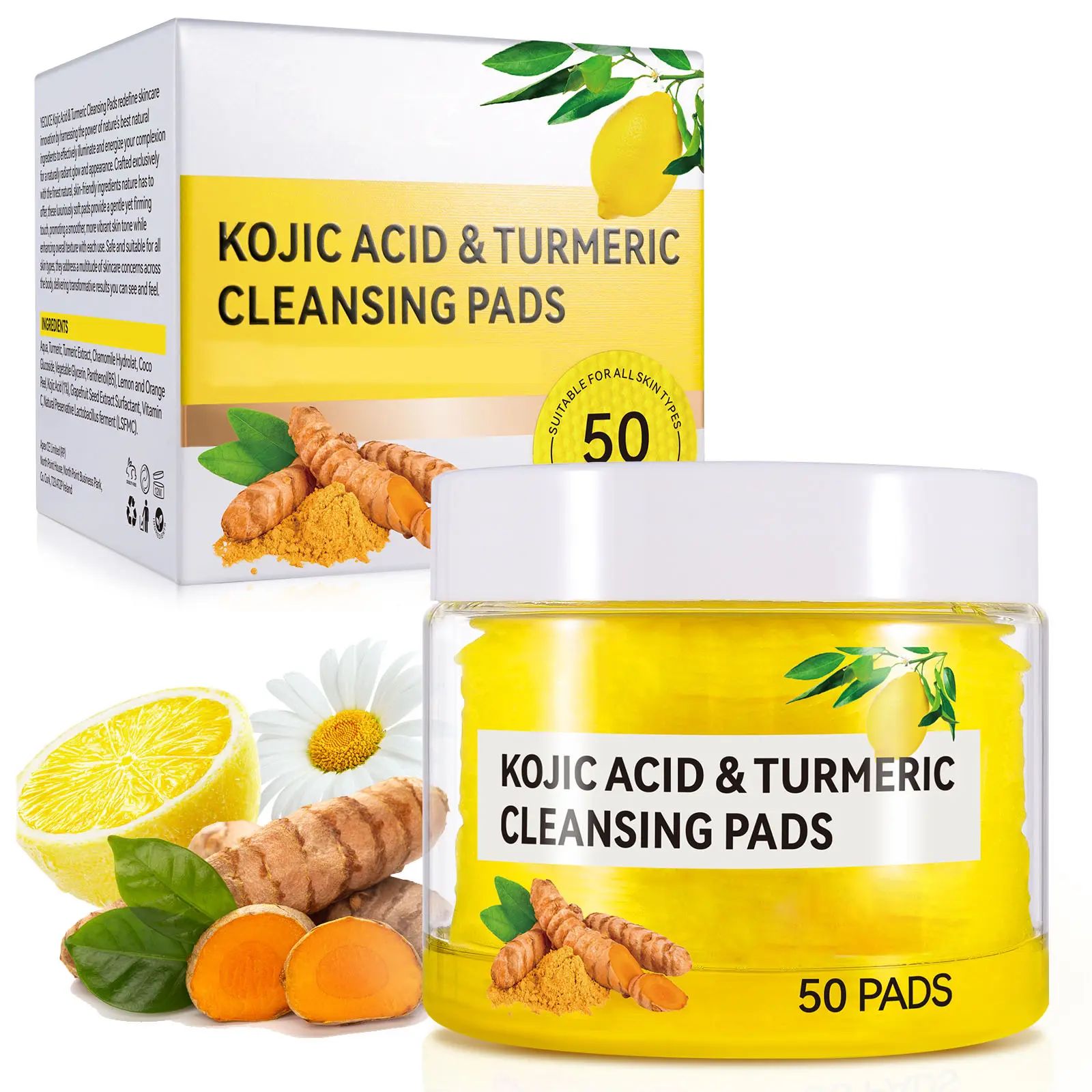 Kojic Acid & Turmeric Cleansing Pads 50p*1