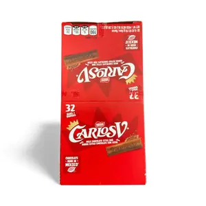 Carlos V Chocolate Bars - Box of 32 Count Authentic Mexican Milk Chocolate Snack