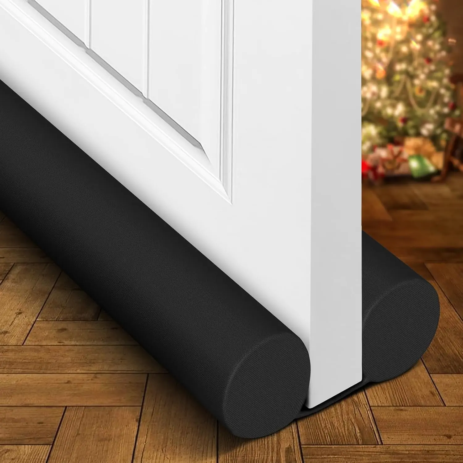 Holikme Heavy Duty 36" Foam Door Draft Stopper, 2" Thick Door Bottom Weather Seal, Under Door Draft Blocker & Weather Stripping, Blocks Cold Air, Wind, Dust & Noise
