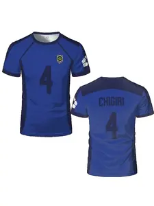 Anime Japan Blue Lock Isagi Yoichi Football Shirt Cosplay Hyoma Chigiri Meguru Bachira Children to Adult T-shirt