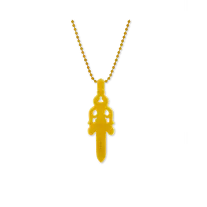 Chrome Hearts Silichrome Dagger Necklace Yellow