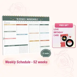 [Gift] Weekly Schedule Planner 2026 - A4 Notepad with Habit Tracker Goals & To-Do List 52 Weeks for Full Year Organization