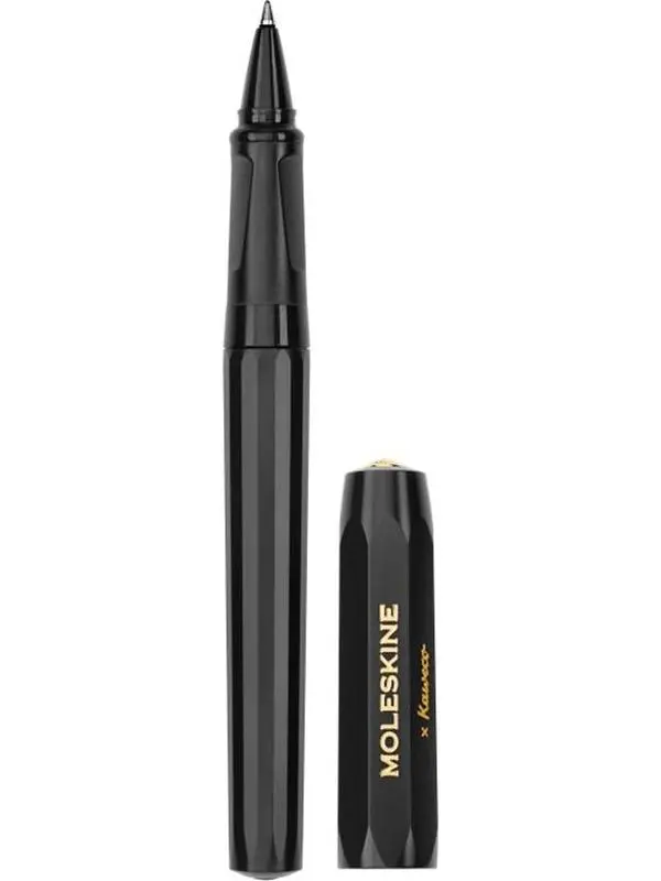 Moleskine x Kaweco Refillable Plastic Roller Pen - 0.7mm Point, Black Ink, Smooth Writing Office Stationery Writing Tool