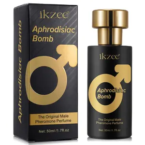 ikzee Pheromone Perfume 50ML for Men, Premium Scents, Bold Confident Scent, Aromatic Woody Fragrance, Long Lasting Unique Scent, Perfect for Parties and Dates, Energizing Fragrance for Youth
