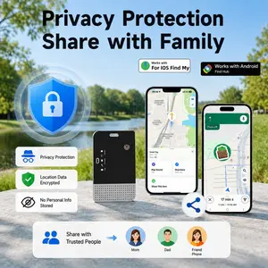 Rsh Magic Pro K2 Dual System Air Tracker, Rechargeable IP68 Waterproof, Works with iOS/google, Locate Passport, Keys, Bags, Gifts