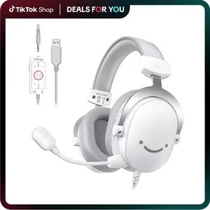 FIFINE H9 USB/3.5mm Gaming Headset with 7.1 Surround Sound, Detachable Microphone, Control Box, 3.5mm Jack, Over-Ear Wired for PC/Smartphone/PS5 via USB, Xbox/Switch via 3.5mm