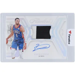 Zach Lavine Sacramento Kings Autographed 2024-25 Panini Flawless Signature Prime Materials #SPM-ZLB #6/25 Card - Fanatics Authentic Certified