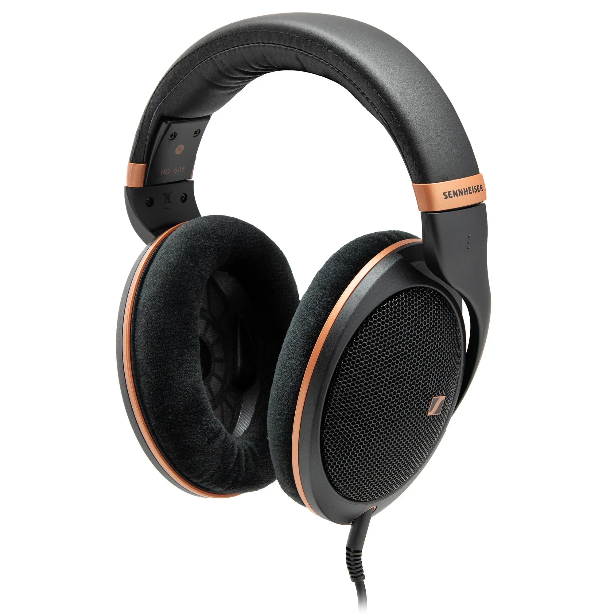 Sennheiser HD 505 Wired Over-Ear Open-Back Studio Headphones (Copper Edition), Cable