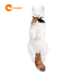 Clico Kitty Backpack - Lifelike Stuffed Cat Plush Backpack, Handmade Cute Cat Shaped Bag, Large Dark Calico,1 PACK Catplushie