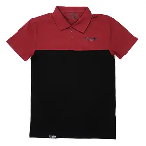 Polo Shirt - Maroon/Black