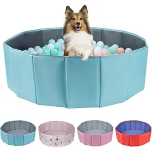 Dog Ball Pit, Ball Pit for Toddlers, Foldable Ball Pit for Dogs, Dog Ball Pit for All Types of Dogs, Suitable for Indoor and Outdoor Activities (39.37inches in Diameter,No Ball Included)