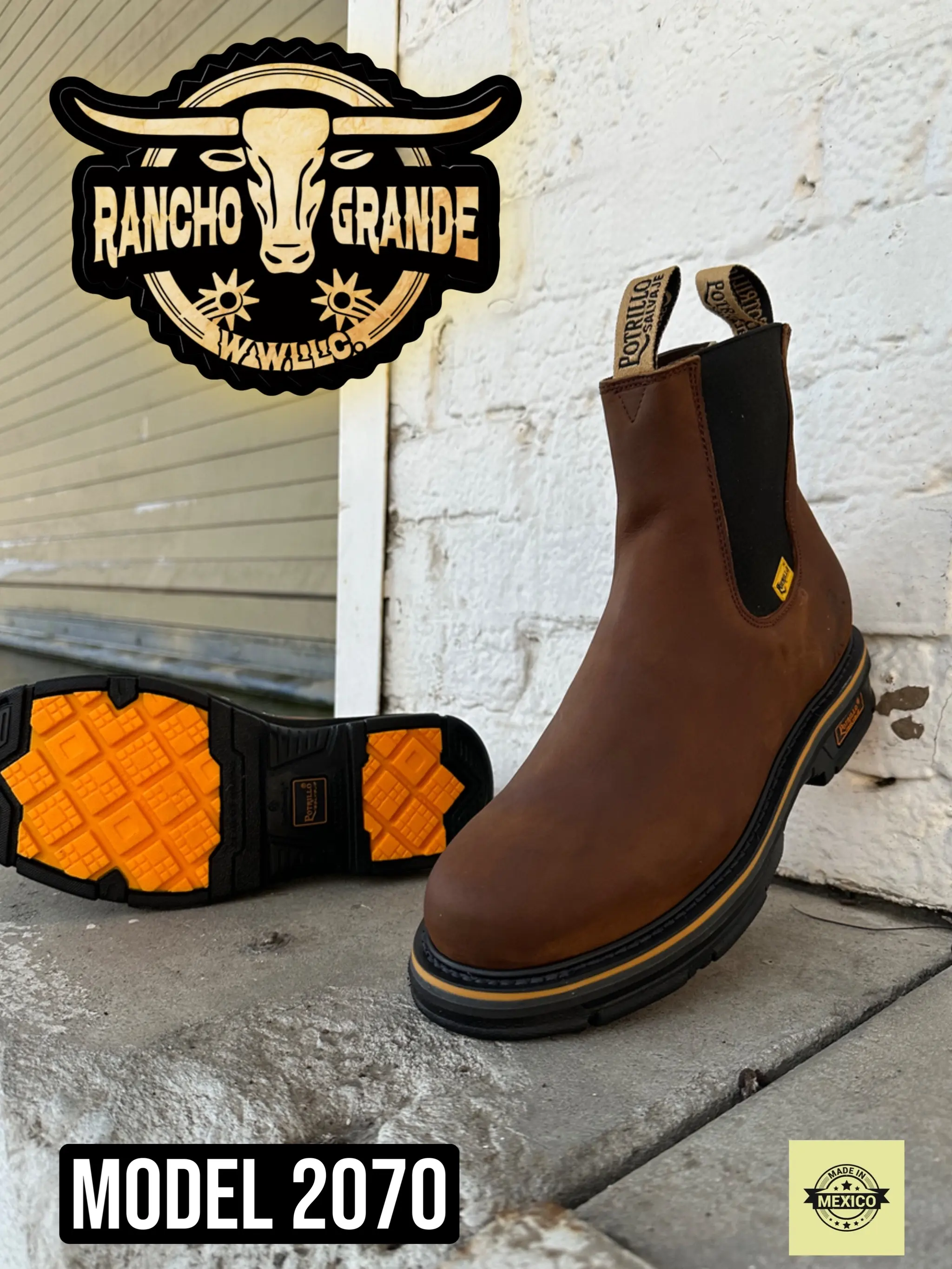 Oil and Slip Resistant Mens Work Boots  / Botin de Trabajo para Hombre con Suela Resistente a Resbalones