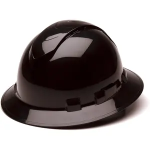 Full Brim Vented Hard Hat 4 Point Ratchet Suspension