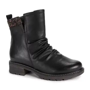 LUKEES by MUK LUKS Women's Logger Banff Boots -Black 7