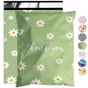 10/50/100 Pack Poly Mailers 10x13, 14.5x19inch ,Cute Packaging Envelope Mailers Polymailers Packaging for Small Business, Shipping Bags for Clothing Boutique Supplies with Self Seal Strip (Thank You)