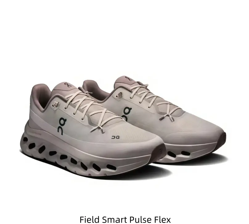 Light Taupe Hollow Cloud Thick Sole Running Sneakers Soft Breathable Knit Mesh Light Cushion Non Slip Daily Walking Trainers Unisex For Men Women Gym Workout Athletic Footwear