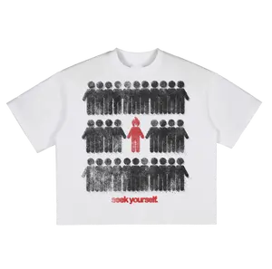 SEEK YOURSELF CROPPED TEE - WHITE Fit Summer