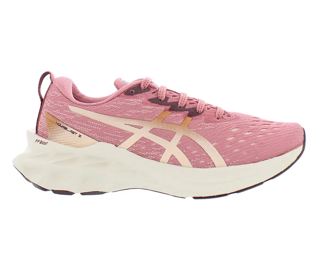 Women's ASICS Novablast 2 Running Shoes - Multi-Color Mesh Sport Sneaker for Sports Training Footwear