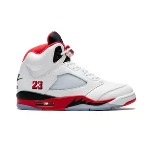 Nike Air Jordan 5 Retro Fire Red Black Tongue HQ7978-101 Men's Fashion Sneaker New