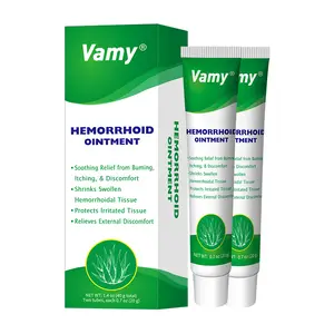 VAMY Organic Aloe Soothe Hemorrhoid Cream-Gel - Fast-Acting Relief for Pain, Swelling & Itching With Lidocaine & Phenylephrine. 1.4oz of Soothing Aloe Vera Formula for Sensitive Skin Care & Natural Healing