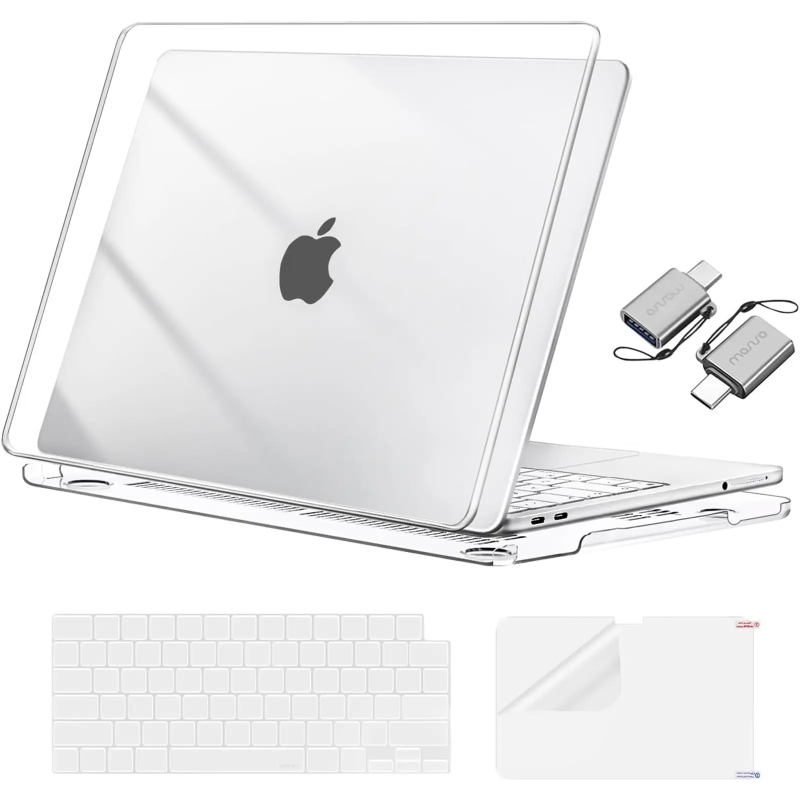 MOSISO 4-in-1 Protective Bundle for 13in MacBook Neo (2026 Release, A3404-Only, A18 Pro Chip) - Polycarbonate Water-Resistant Crack-Proof Hard Shell, Precise-Fit Flexible Cover, Keyboard Cover, Screen Protector, Type-C Accessory