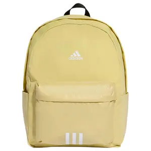 Adidas Classic 27.5L Women's Backpack in Powder Yellow, Made from Recycled Polyester for Versatile Sports Use
