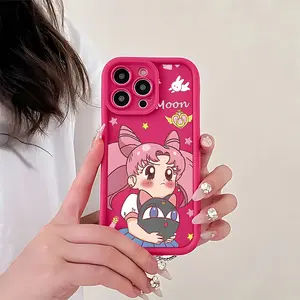 Anime Sailors Moons Phone Case Suitable for iPhone 17 16e 16 15 14 13 12 11 Mini Pro Max Air X XR XSMAX 8 7 Plus Anti Fall Soft TPU Back Cover