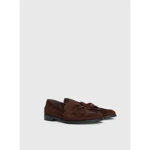 Therapy Albert Faux Suede Loafers Brown