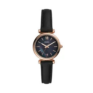 Fossil Women's Carlie Mini Three-Hand, Rose Gold-Tone Stainless Steel Watch