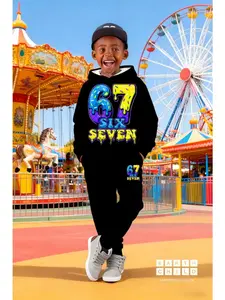 Boys' 3D Print Long Sleeve Pants and Hoodie Sweat Set, Matching Outfits Set, Clothes Kids, Casual Fitted Geometric Pattern, Spring Summer Fall Winter Sports Wear, Perfect Gift, Hoodies