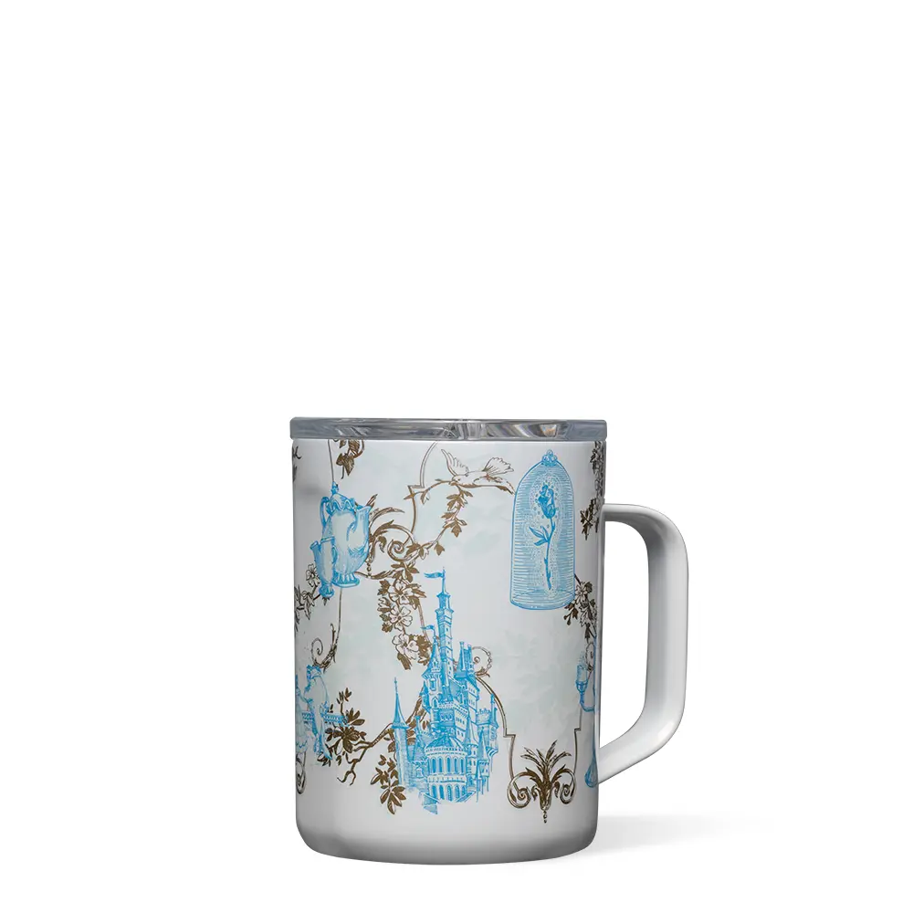 Disney Princess Theme Heat-Resistant Drinkware - Belle & Character Images Cute Mugs for Cute Kitchen, Tea Stays Warm Coffee Time Kitchenware
