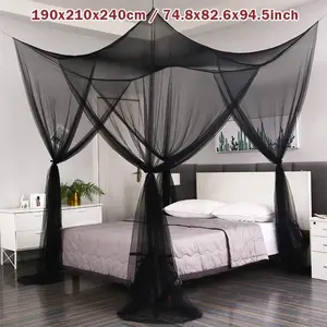 1pc  Large Mosquito Net Four Corner For Bed Canopy,Bed Canopy Elegant Mosquito Net, For Bedroom, Guest Room, Mosquito Netting