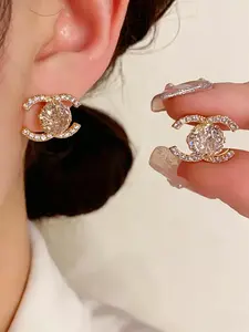 Elegant Stud Earrings for Women, Fashionable Simple Design, Perfect for Daily Commute, Versatile Earrings, All Seasons Wear, Stud Earrings Jewelry