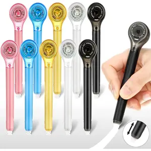 10 Pack Correction Tape Pen Correctional Ink Tape Push Pull Protective, Easy to Use Applicator for School Office Supplies, 0.2 x 236 Inch (Bright Color)