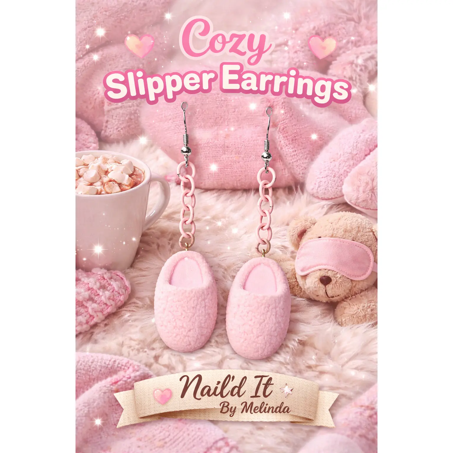 Cozy Queen Slipper Earrings