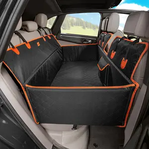 Pecute Upgraded Back Seat Extender for Dogs with Impact Foam Dog Car Seat Cover