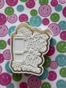Jesus Fills My Cup Freshie Mold & 3D Printed Mold Housing Option