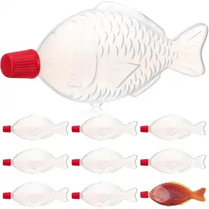 Seasoning Containers 100PCS Bento Soy Sauce Case Container Vinegar Dispenser Bottles Plastic Condiment Bottles for Sushi Sashimi Salads Fish 8ml