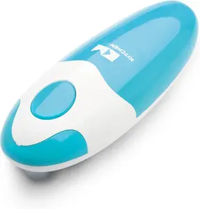 Auto Electric Can Opener: Open Your Cans with A Simple Press of Button - Automatic, Hands Free, Smooth Edge, -Safe,  Operated, YES YOU CAN (Sky Blue)