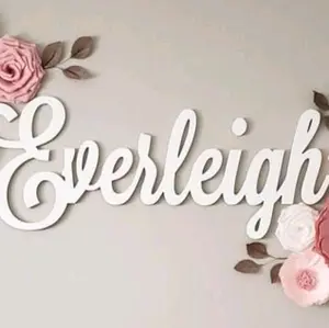 Dreamland Nursery Hanging Ornaments Wall Decor Customized Carved Names and Logos