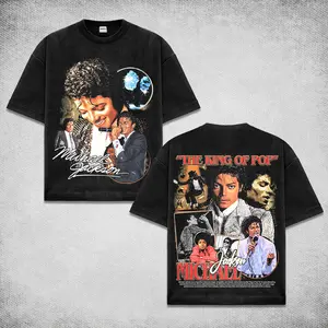 Vintage Michael Jackson “The King of Pop” T-Shirt, Classic Pop Music Graphic Tee, Michael Jackson Movie Cotton Shirt, Iconic MJ Fan Merch, Retro Washed Oversized Streetwear Graphic Tee, 90s Music Legend Inspired Outfit