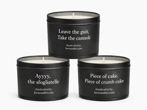 3 piece Italian movie quote inspired candle set