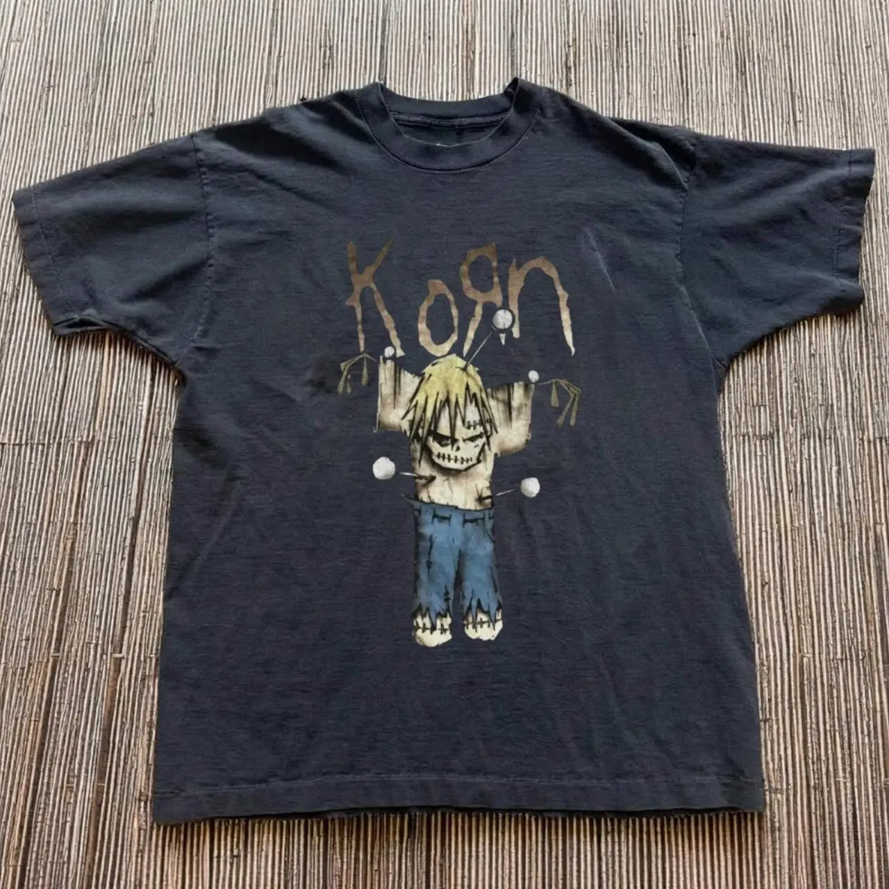 Gildan women’s black T-shirt, Korn band tee cotton t-shirt