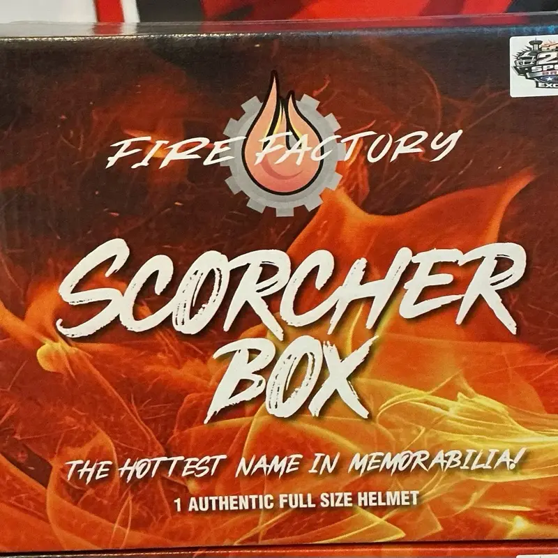 (3 BOX) 2026 Fire Factory Series Scorcher Break Signed Helmet- Pick Your Team
