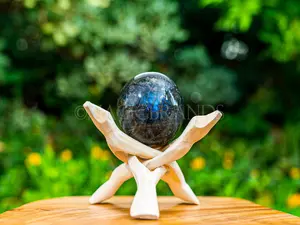 Labradorite Sphere - Labradorite Crystal Sphere - Healing Crystals - Third Eye Chakra Stone - Labradorite with Flash - Polished Labradorite