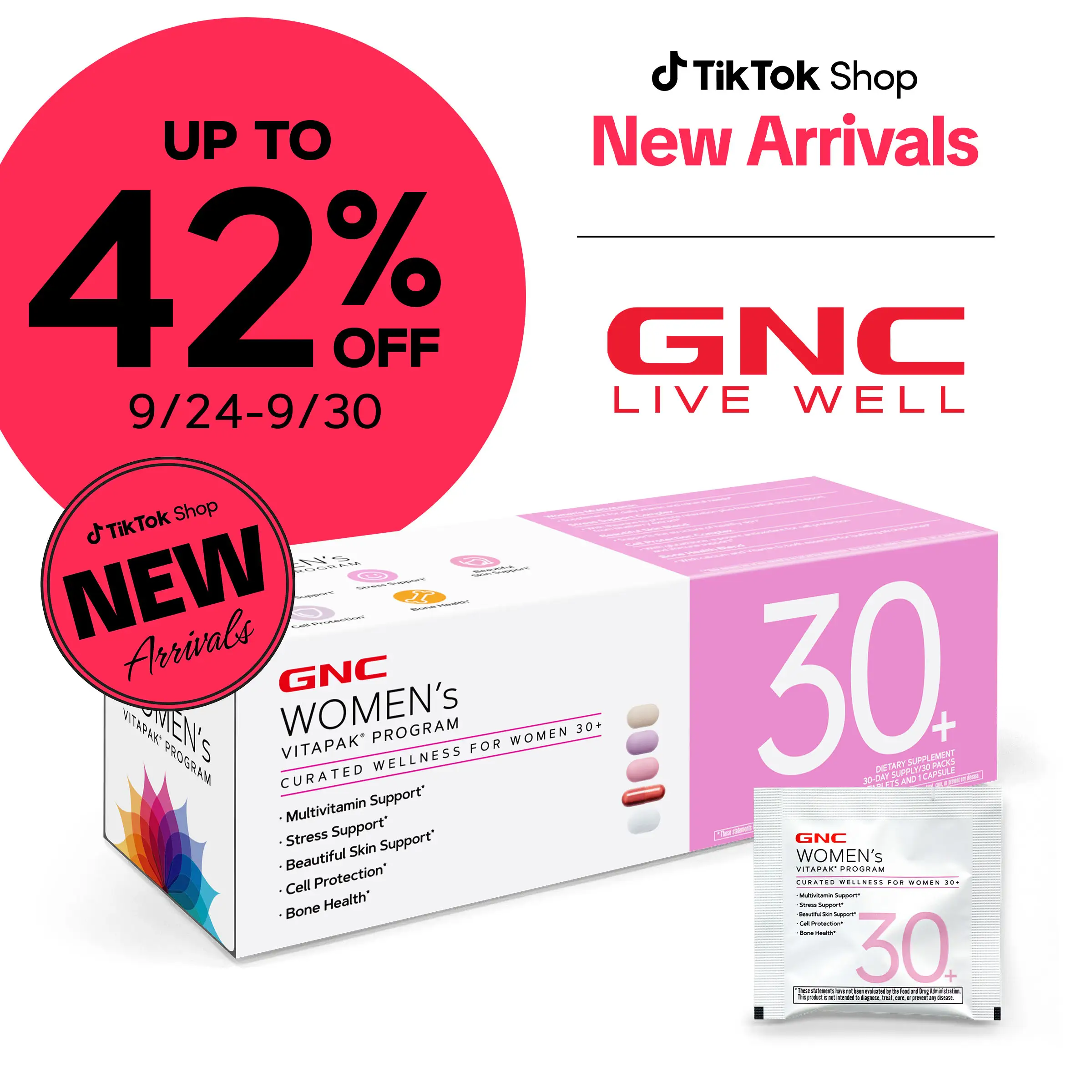 [FallDealsForYou] GNC Women's 30+ Vitapak, Multivitamin for Daily Vitamin Needs,...
