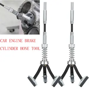 1-1/8" to 2.5" (19-64mm) Engine Cylinder Hone-3-Stone Adjustable Deglazer w/220 Grit Abrasives,Piston Honing Tool for Automotive & Small Engine Repair