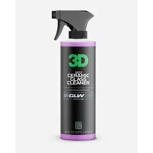 3D SiO2 Ceramic Glass Cleaner, GLW Series | Water & Rain Repellent | All-Weather Protective Ceramic Glass Cleaner | Safe for Tinted, Non-Tinted Windows & Mirrors | DIY Car Detailing