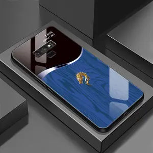 Suitable for [Galaxy Note9] Personality simple split dragon pattern creative business high-end anti-drop glass mobile phone case affordable anti-drop anti-fingerprint-888